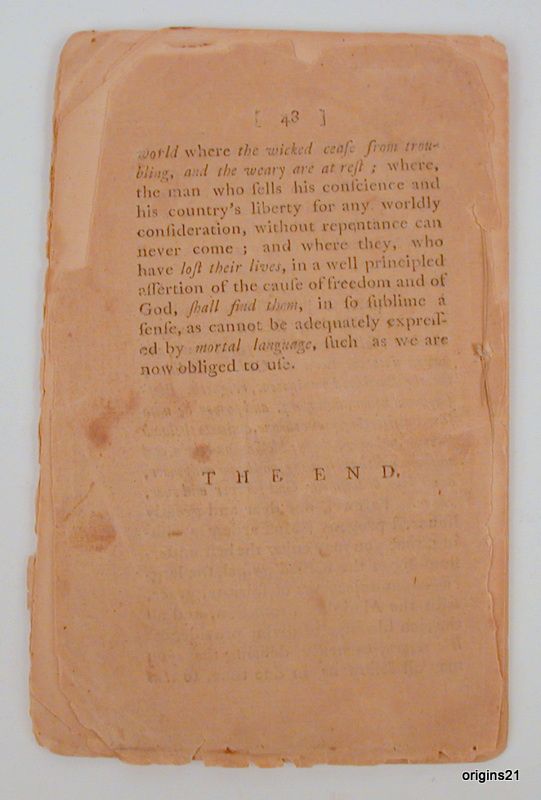 1773 Sermon Plymouth Colony Early American Imprint Charles Turner 