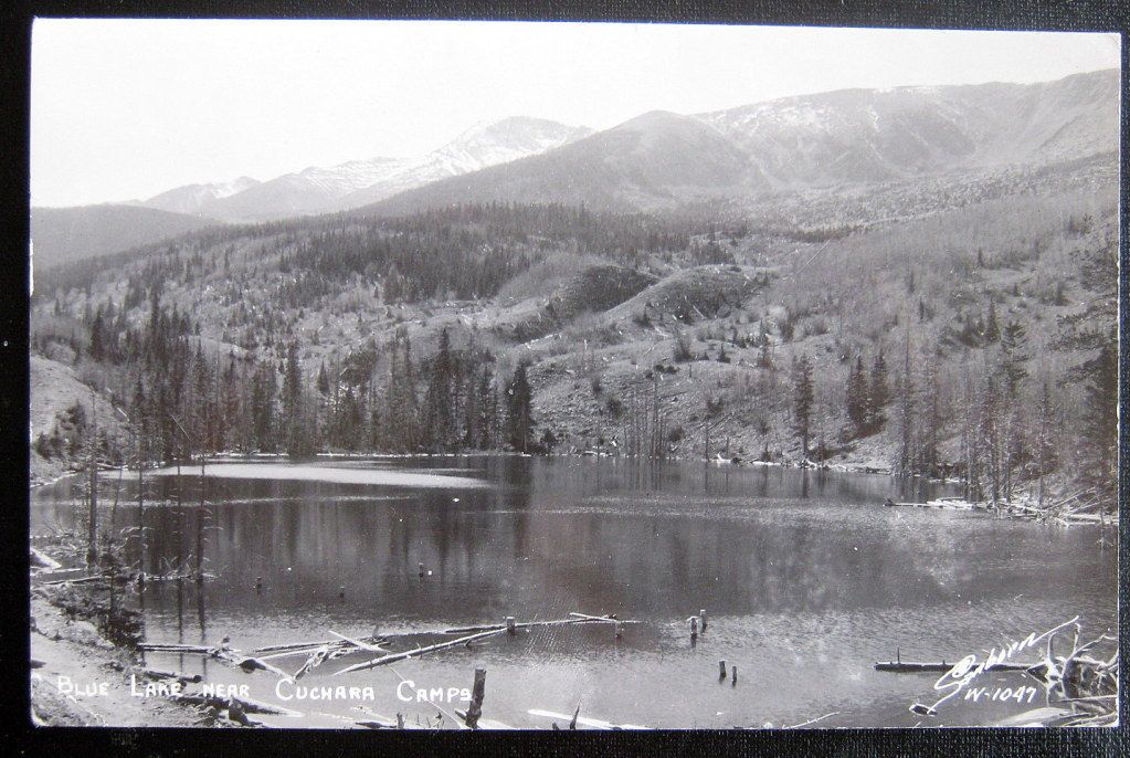 Cuchara Co Blue Lake Near Cuchara Camps Sanborn RPPC