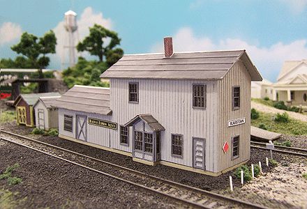 Scale 2 Story Blairstown Passenger Depot Wood Kit