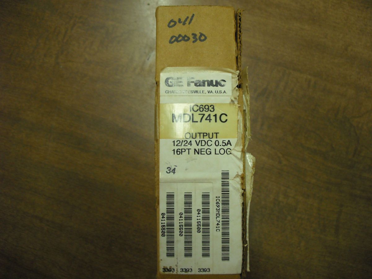 GE Fanuc IC693MDL741C Output Module 16POINT 12 24 VDC 0 5A NEG Logic 