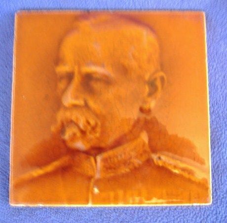 Boer War period tile depicting Lord Roberts