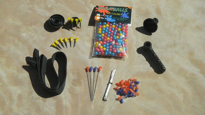 40cal Blowgun Darts Paintballs Sling Grip More