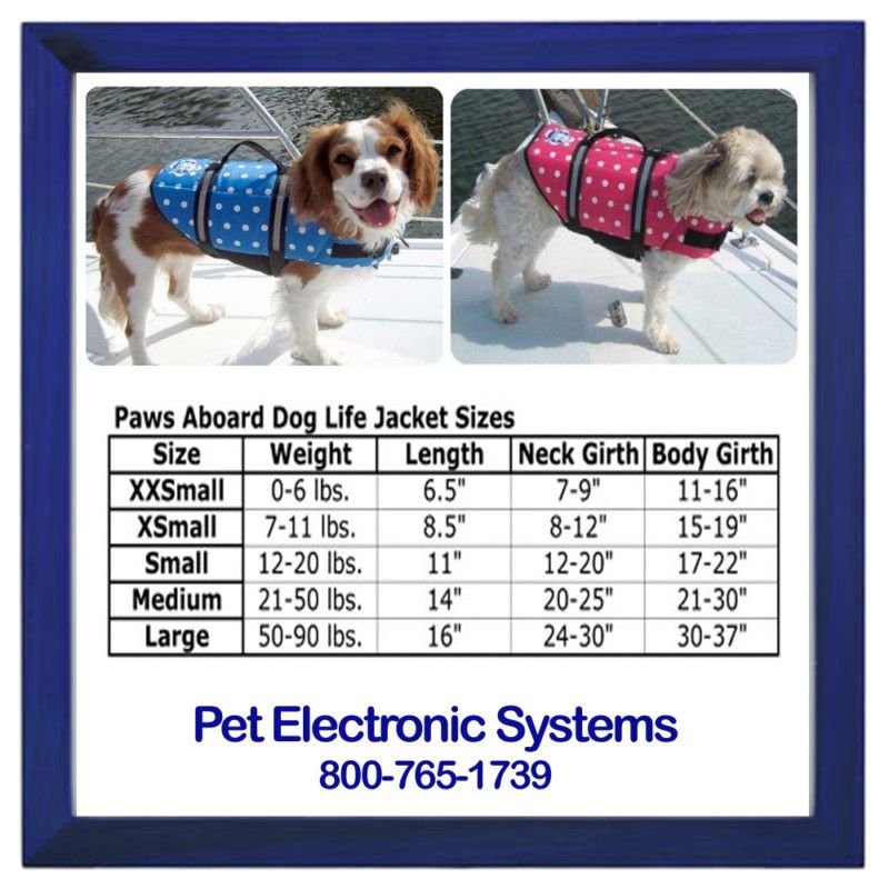 Paws Aboard Pink Blue Dot Dog Life Jacket Safety Vest