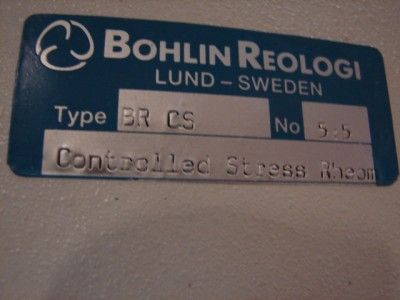 Bohlin Reologi CS Mr Controlled Stress Rheometer Electronics Unit 