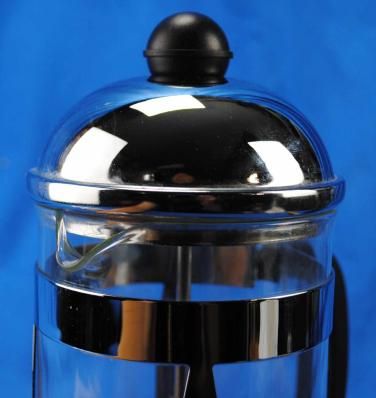 Bonjour French Press Coffee Maker Tea Brewer Chrome Glass