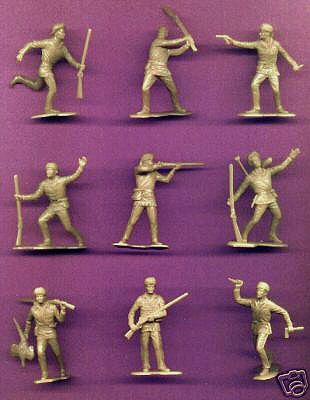 Marx Boonsboro Pioneers 54mm 22 Reissues Bukskin Tan