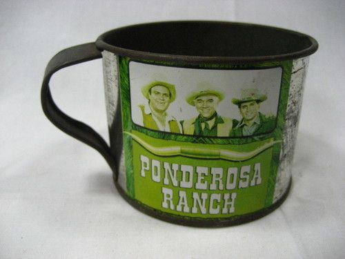  Vintage Bonanza Ponderosa Ranch Tin Cup