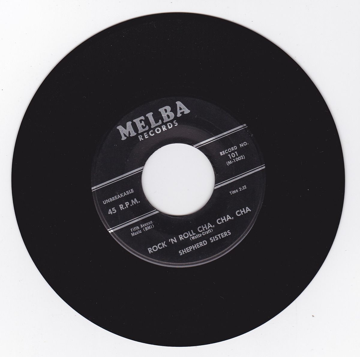 Hear R B Rocker Bopper Sax 45 Shepherd Sisters Rock N Roll Melba 101 