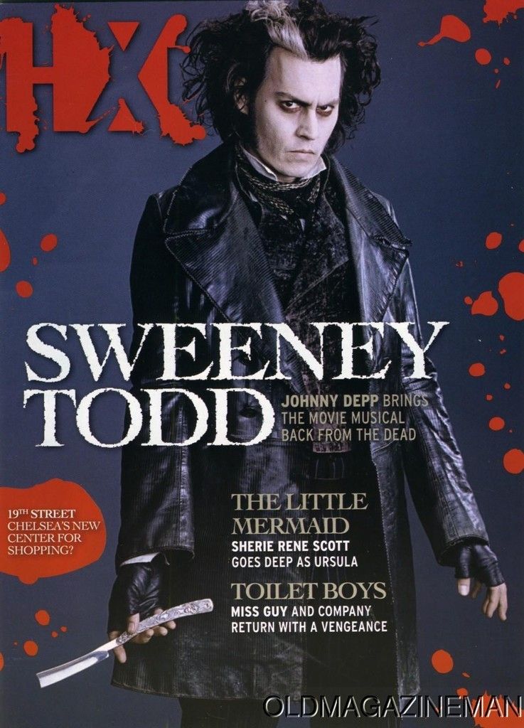 Sweeney Todd HX Mag Johnny Depp Helena Bonham Carter