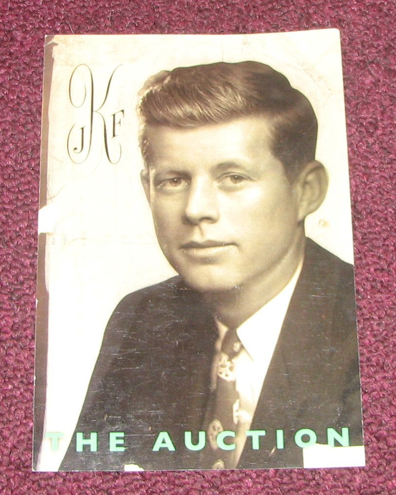 RARE JFK Auction Card Robert L White Collection