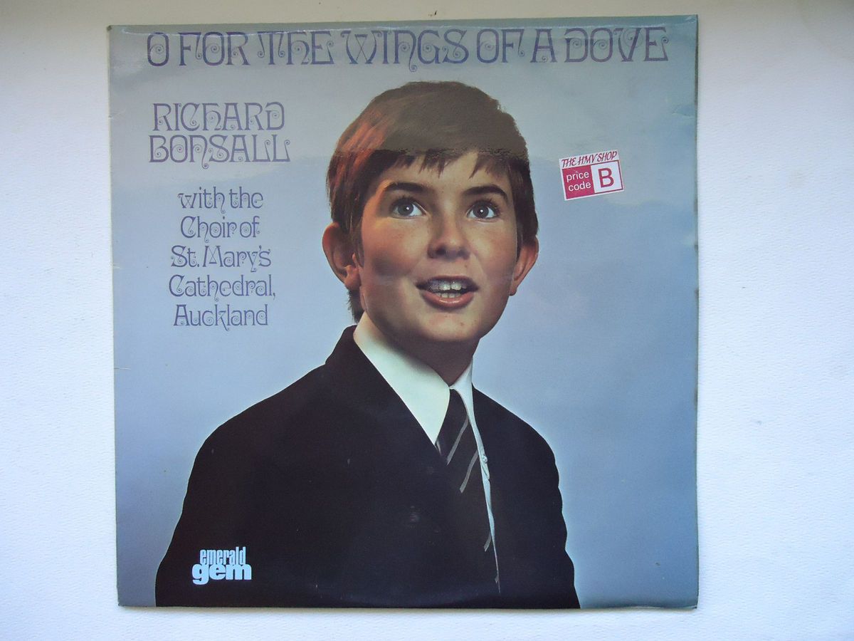 RICHARD BONSALL WINGS OF A DOVE LP EMERALD GEM GES 1112 ENGLAND MINT 