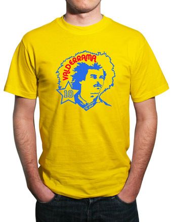  Valderrama 'El Pibe' Colombia T Shirt All Sizes