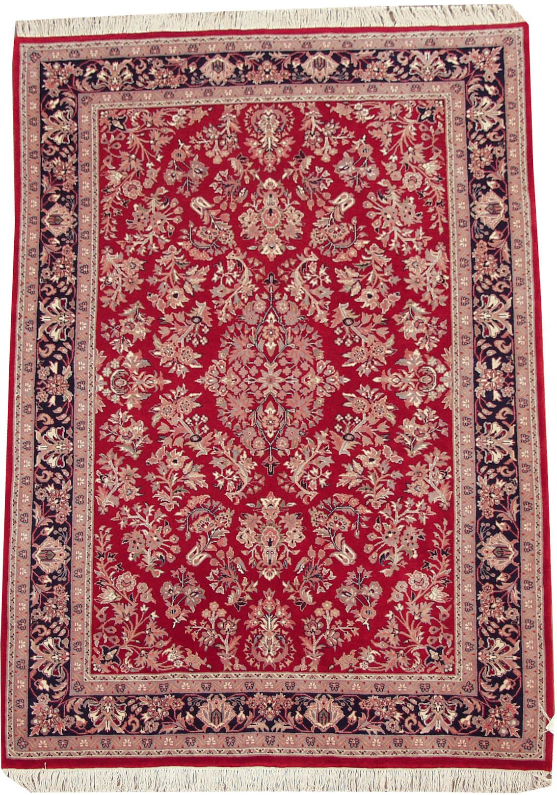 RRA 6x9 Rug Indo Persian SAROUK Carpet Red Field 25390