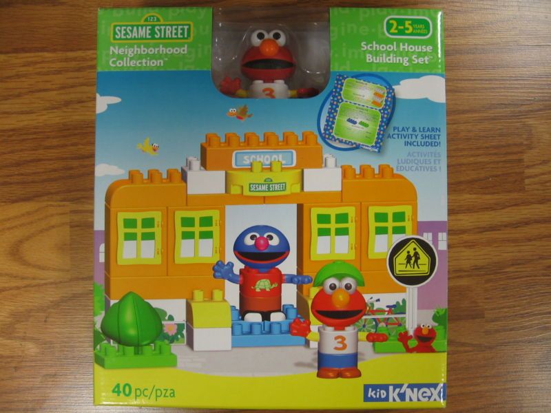  Sesame Street Kid K'NEX School House Set New SEALED