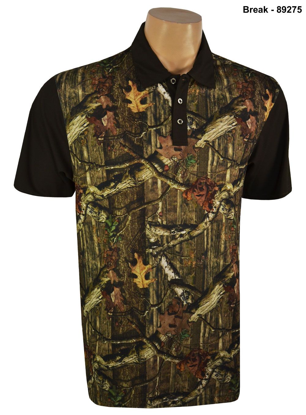 New Boo Weekley Golf Flash Performance Polo Camo Brown Large