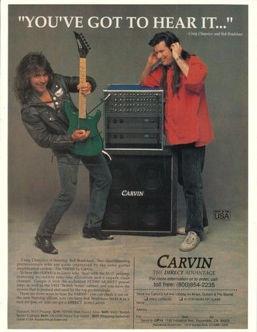 1990 craig chaquico bob bradshaw carvin amps ad