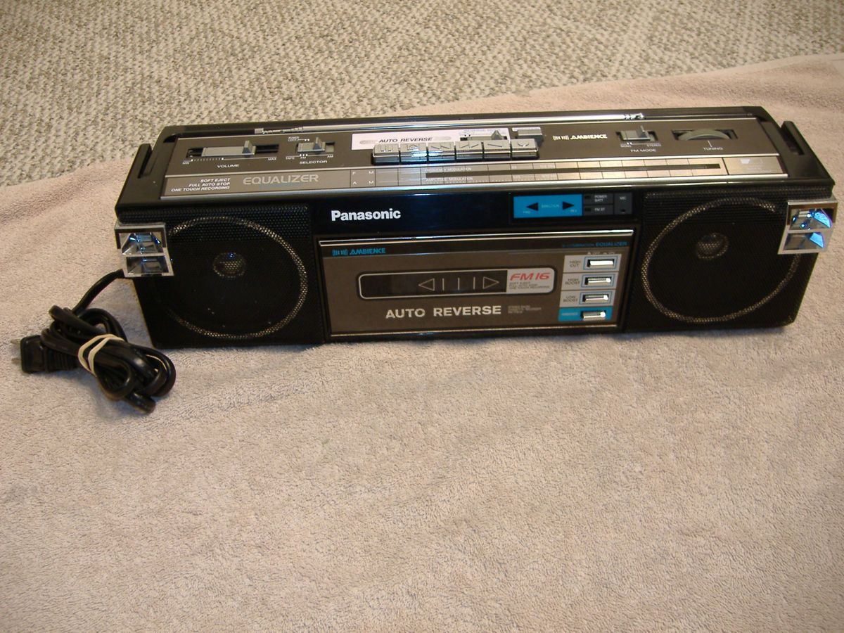   PANASONIC AMBIENCE BOOMBOX RADIO GHETTOBLASTER CASSETTE PLAYER RX FM16