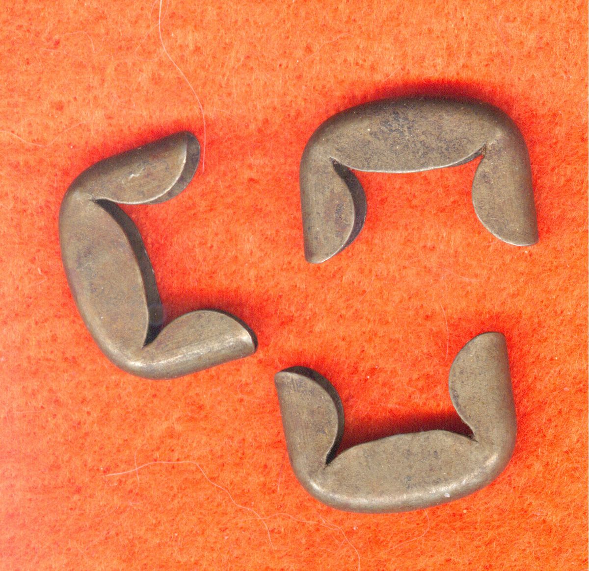 US G M1 CARBINE PART PARTS LOT OF 3 METAL SLING TIPS EXCELLENT 