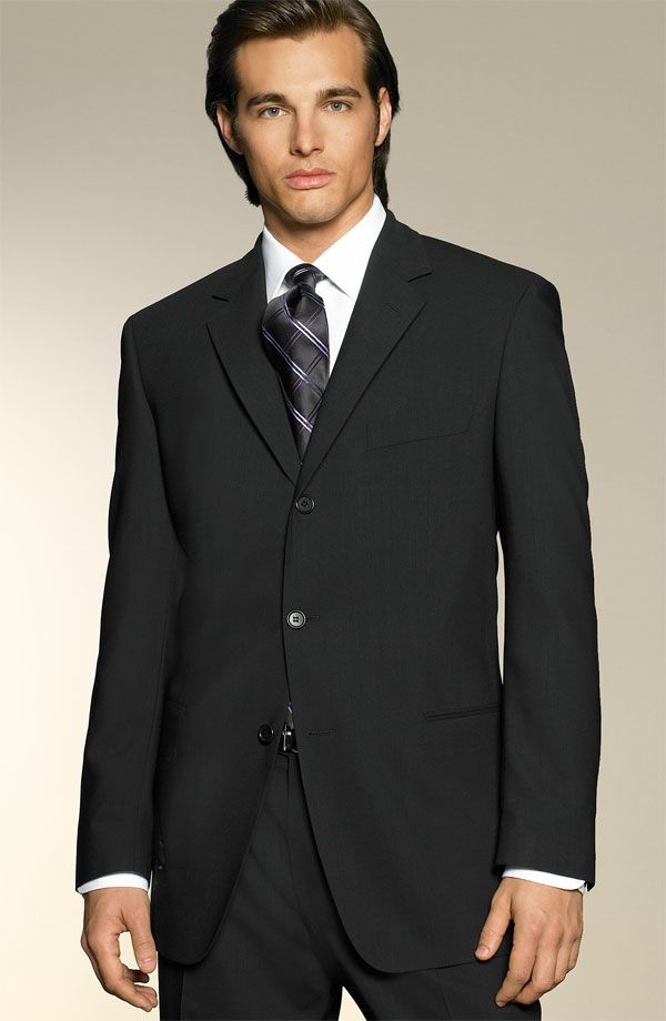 Boss Black Hugo Boss Einstein Sigma Pin Stripe Cuffed Suit Size 40 R $ 