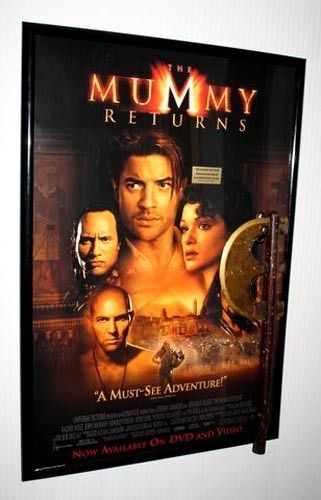 Brendan Fraser signed AUTOGRAPH Mummy Returns Screen used Prop axe COA 