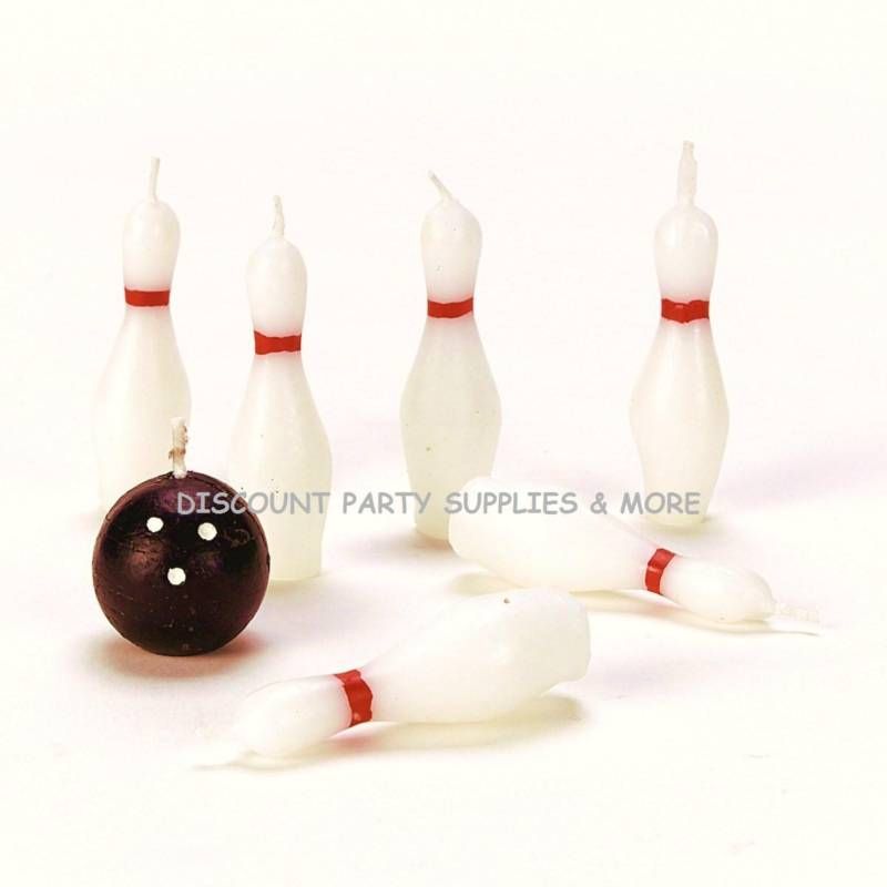  Bowling Balls Pin Candle Set