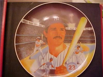 don mattingly vintage 1987 ny yankees plate 10