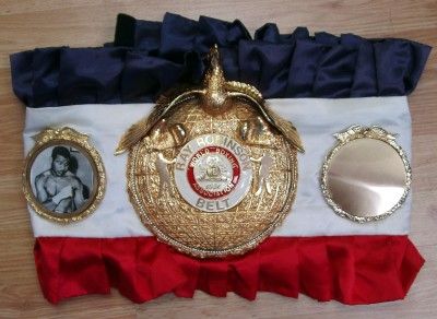   Boxing Outstanding Achievement Fight Belt Sugar Ray Robinson Award LOA