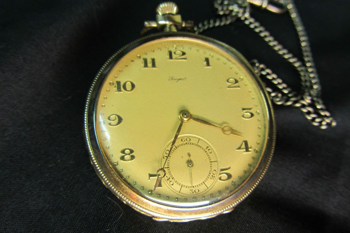   Breguet Pocket Watch Solid Gold Pocket Watch Breguet Watch 14k