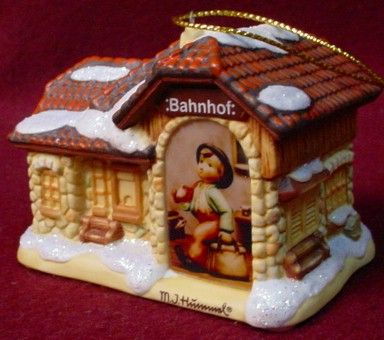 BRADFORD Editions HUMMEL BAVARIAN VILLAGE Ornament ALL ABOARD