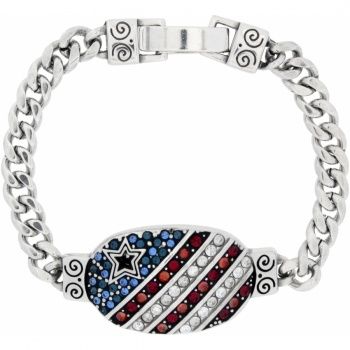 BRIGHTON AMERICANA CRYSTAL BRACELET NWT D29727 RTLS $48 LIMITED 