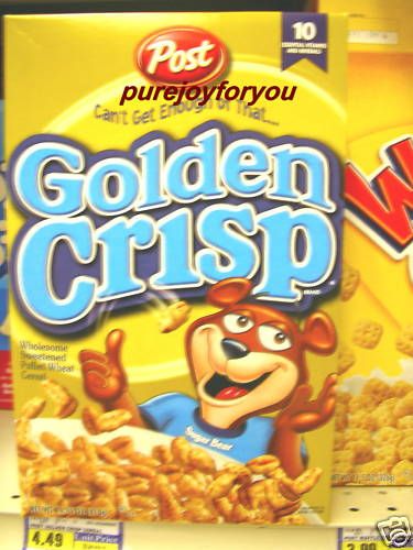 Post Golden Crisp Sweet Puffed Wheat Breakfast Cereal