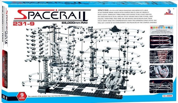 SpaceRail Level 9 Marble Roller Coaster SpaceWarp (Australia)