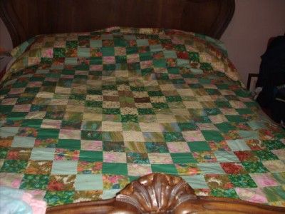 Homemade Square Block Quilt