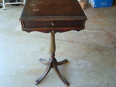 Old Antique Vintage Telephone Phone Nightstand Stand Dresser Bedroom 