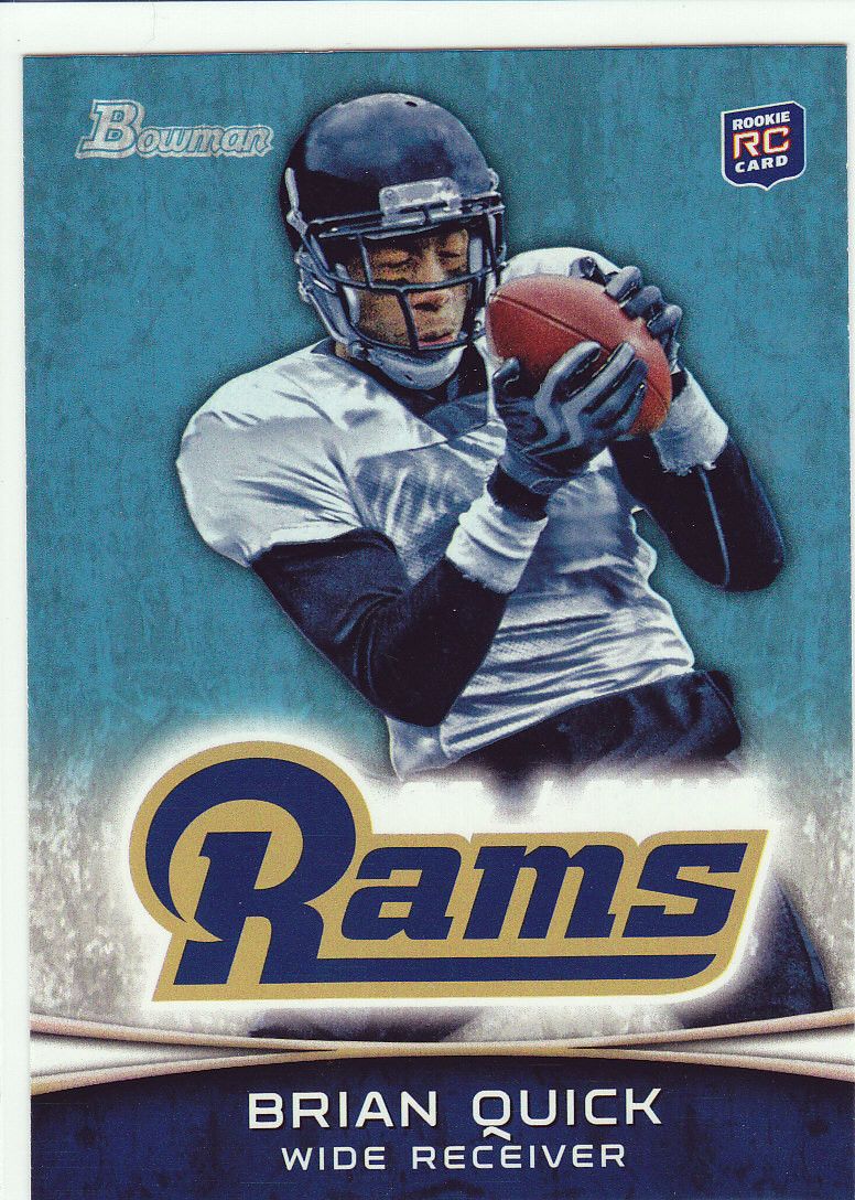 2012 Bowman Brian Quick 168 RC St Louis Rams