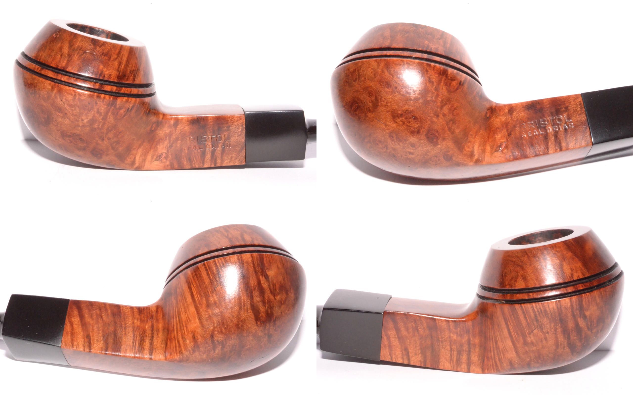 Bristol Real Briar Unique Bulldog 9 mm Pipe Pfeife New