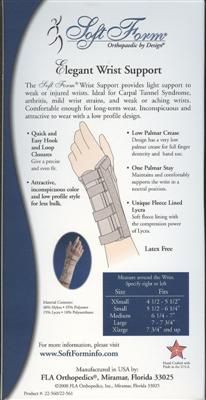 Softform Light Support Elegant Wrist Brace