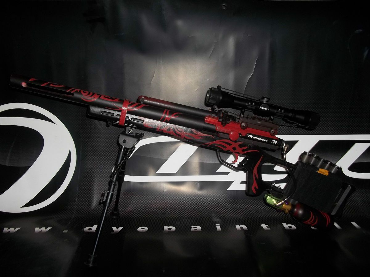    Custom Made Empire BT Trracer Paintball Marker Sniper Rifle