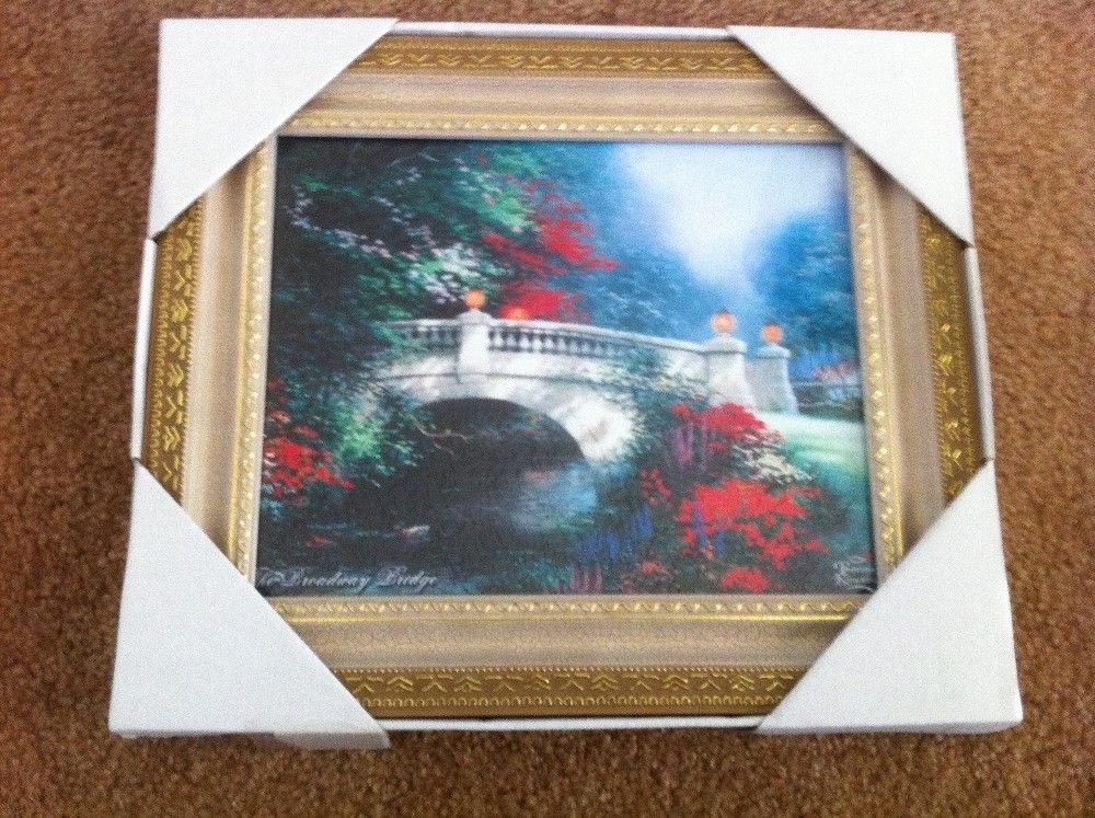 Thomas Kinkade Print Framed  Broadwater Bridge