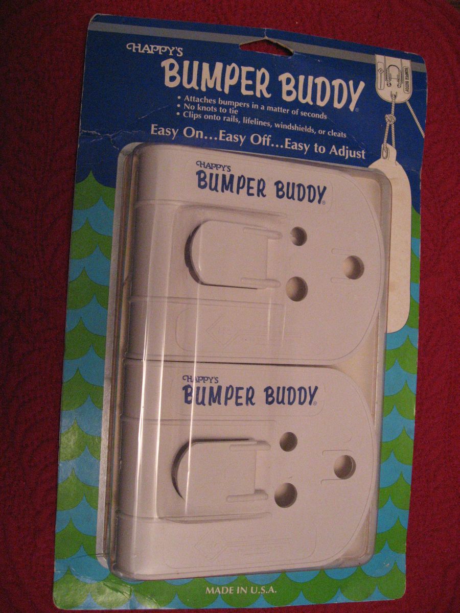 Happys Bumper Buddy Boat Rail Clips with Fender Whips