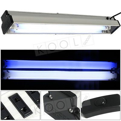 SAVE UP TO 31 FRESH/SALT WATER AQUARIUM 25W WHITE & BLUE TOP LAMP SUN 