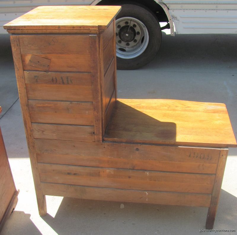 Antique Carved Vanity Eastman Bedroom Dresser with Mirror Wood Dark 