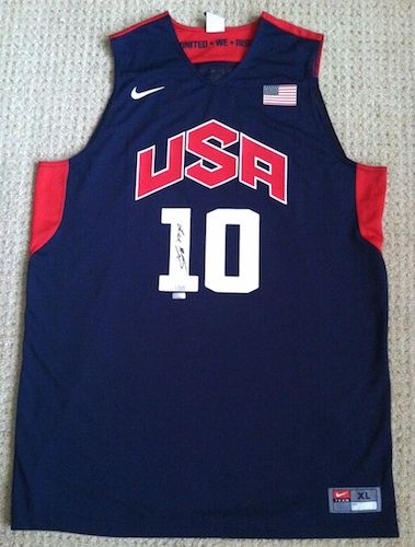 Kobe Bryant Signed 2012 USA Navy Jersey Panini Le 1 110