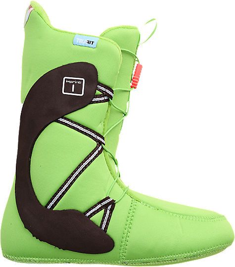 NEW WOMENS BURTON MINT SNOWBOARD BOOTS WHITE/BROWN/GREEN/ 7.5