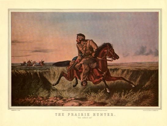 the prairie hunter one rubbed out 1852 painted by a f tait it comes as 