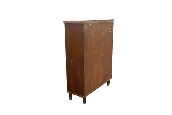   door display cabinet with angular cap tapered legs durable