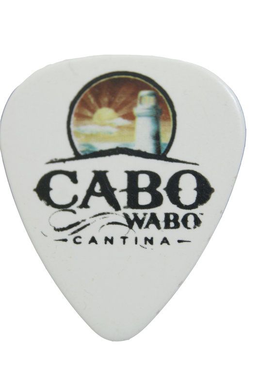 authentic Sammy Hagar Cabo Wabo guitar pick from his Cantina in Lake 