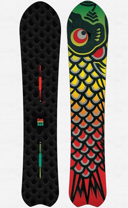 Burton Fish Snowboard Mens Freeride Powder Backcountry New 2013 Length 