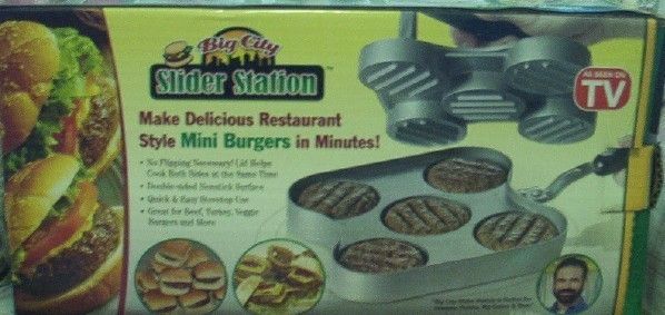   SEEN ON TV BIG CITY SLIDER STATION MAKER MAKE MINI BURGERS SLIDERS NEW