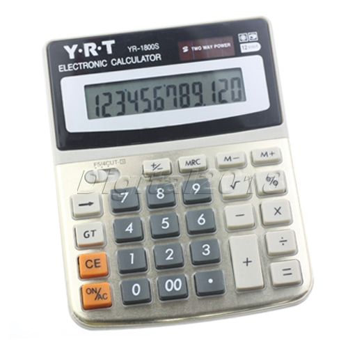 solar panel 12 digital desktop electronic calculator